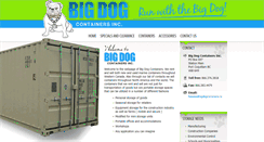 Desktop Screenshot of bigdogcontainers.ca