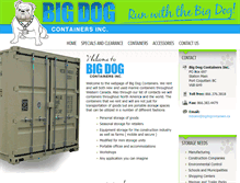 Tablet Screenshot of bigdogcontainers.ca